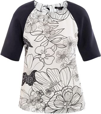 Raoul Linear Floralprint Top - Lyst