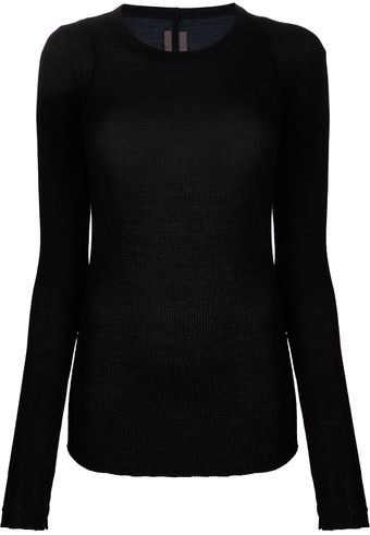 Rick Owens Long Sleeved Top - Lyst