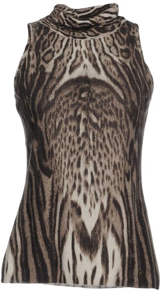 Roberto Cavalli Sleeveless Sweater - Lyst