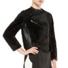 3.1 Phillip Lim Motorcycle Jacket with Leather Panels in Black in Black - Lyst