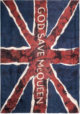Alexander McQueen God Save Mcqueen Scarf - Lyst