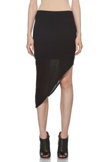 Helmut Lang Helmut Kinetic Angle Skirt in Black - Lyst