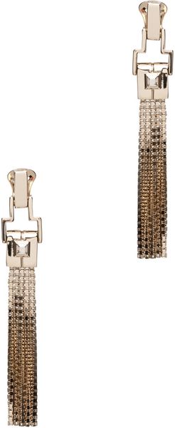 Lanvin Fringe Earrings in Gold - Lyst