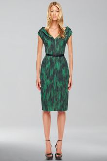 Michael Kors Printed Cady Dress - Lyst