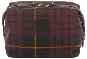 Alexander McQueen Tartan Cotton Wash Bag - Lyst