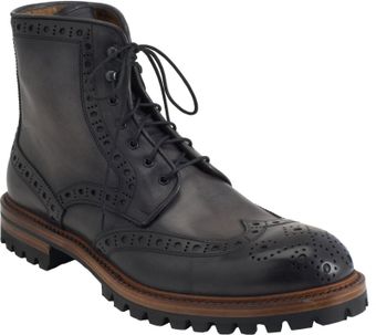 Barneys New York Wingtip Derby Boot - Lyst
