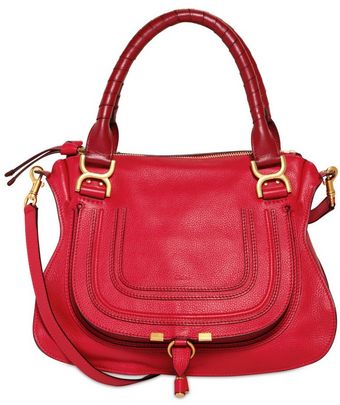 Chloé Medium Marcie Textured Leather Bag - Lyst