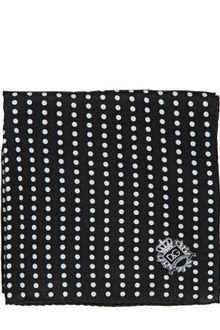Dolce & Gabbana Polka Dot Silk Satin Pocket Square - Lyst