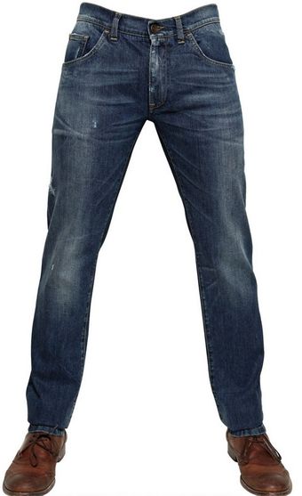 Dolce & Gabbana Stretch Cotton Denim Jeans - Lyst