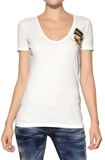 DSquared2 Printed Light Cotton Jersey T-shirt - Lyst