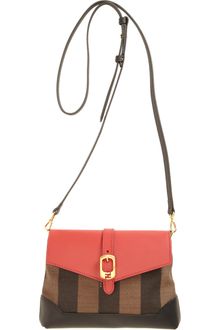 Fendi Mini Pequin Stripe Messenger - Lyst