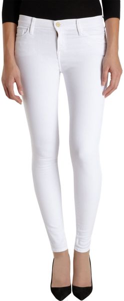 Frame Denim Le Skinny De Jeanne Le Blancblanc De Blanc - Lyst