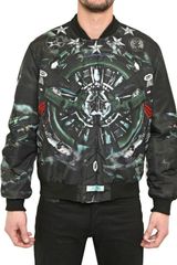 Givenchy Fighter Planes Reversible Nylon Jacket