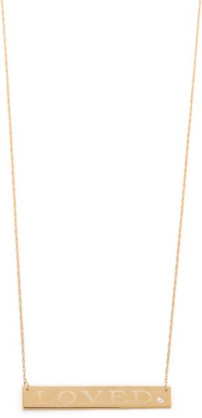Jennifer Zeuner Jewelry Loved Necklace with Diamond - Lyst