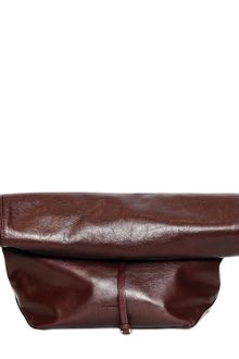 Jil Sander Nuzzi Nappa Leather Lunch Bag Clutch - Lyst