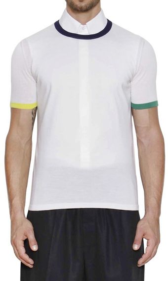 Jil Sander Wool Tricot Knitted Tshirt - Lyst