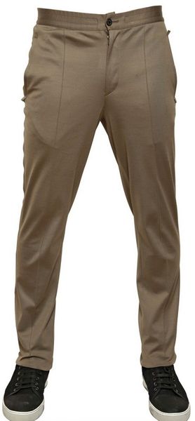 Lanvin 17cm Cotton Fleece Jogging Trousers - Lyst