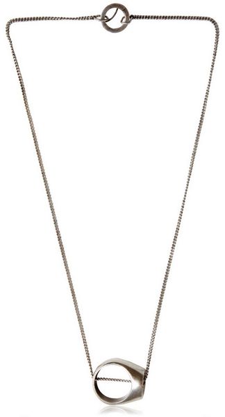 Maison Martin Margiela Detachable Ring Brass Necklace - Lyst