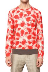 Marc Jacobs Papaya Print Light Fleece Sweatshirt