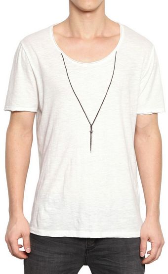 Neil Barrett Pendant Printed Jersey T-Shirt - Lyst