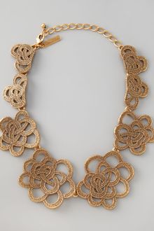 Oscar de la Renta Looped Lace Cluster Collar Necklace - Lyst