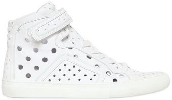 Pierre Hardy Perforated High Top Sneakers - Lyst