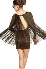Stella McCartney Silk Fringed Cotton Jersey Dress