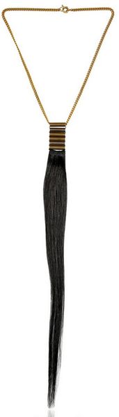 Tom Rebl Hair and Metal Necklace - Lyst