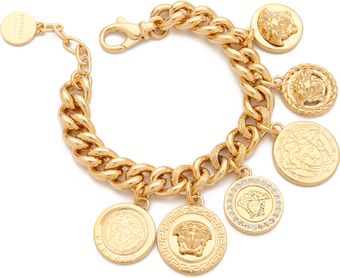 Versace Medusa Coin Bracelet - Lyst