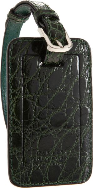 Barneys New York Crocodile Luggage Tag - Lyst