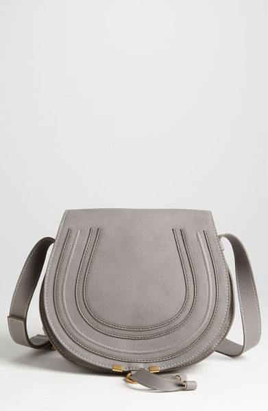 ... Marcie - Medium' Leather Crossbody Bag in Gray (cashmere grey) | Lyst