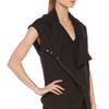 Helmut Lang  Soft Sweatshirt Hood Vest  in Black - Lyst