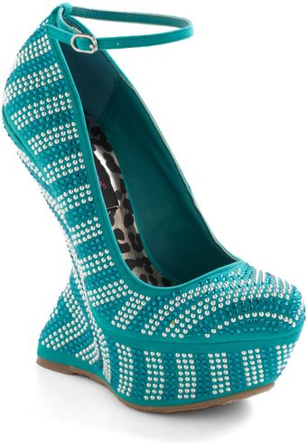 ModCloth Once in A Blue Lagoon Wedge - Lyst