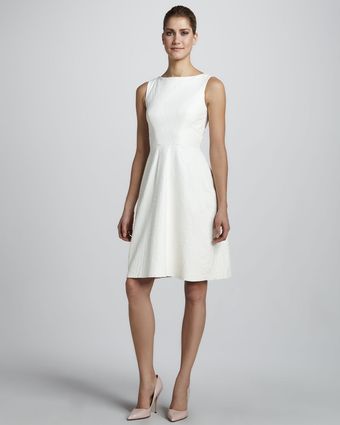 Monique Lhuillier Sleeveless Alligator Dress - Lyst