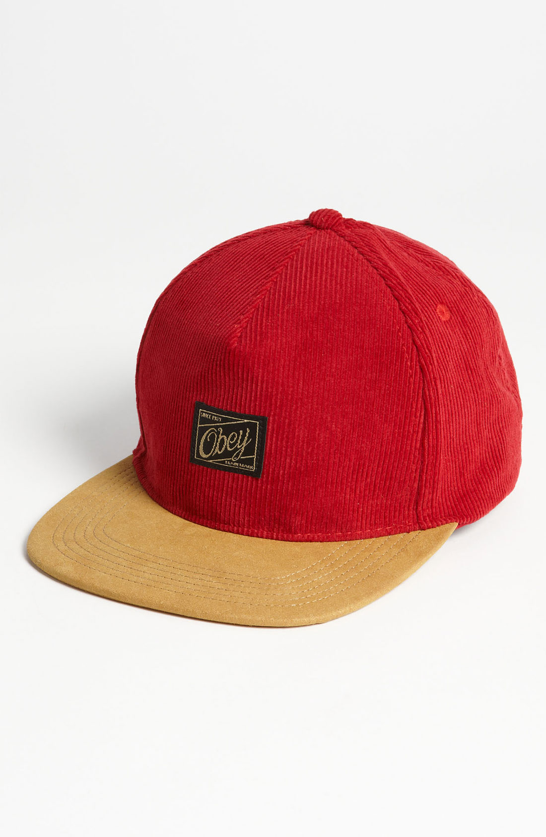 Obey Ralph Luxe Baseball Cap in for Men (maroon) Lyst