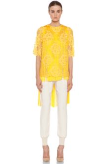 Stella McCartney Lace Top in Citrus - Lyst