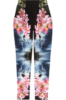Stella McCartney Hawaiian Print Silk Tapered Pants - Lyst