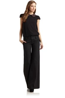 Alice + Olivia Bali Embellished Collar Top - Lyst