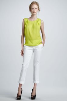 Alice + Olivia Stacey Slim Cropped Pants - Lyst