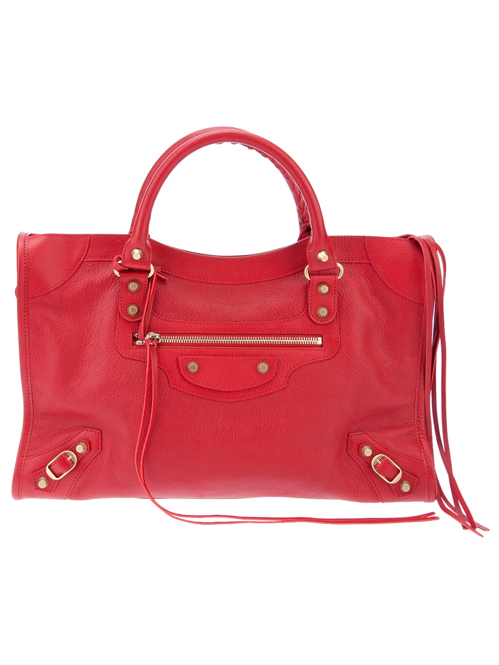 balenciaga city bag red