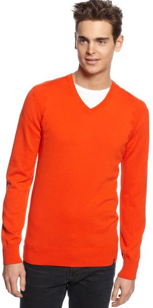 Calvin Klein Ck One Vneck Sweater - Lyst