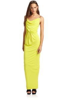 Cut 25 By Yigal Azrouel Draped Maxi Dress - Lyst