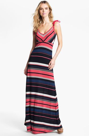 French Connection Stripe Maxi Dress - Lyst