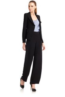 Giorgio Armani Cady China Silk Pants - Lyst