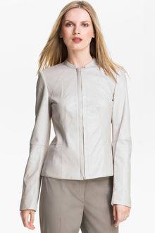 Lafayette 148 New York Lambskin Leather Moto Jacket - Lyst