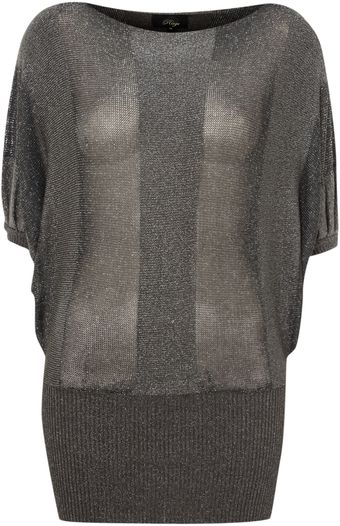 Madam Rage Lurex Batwing Jumper - Lyst