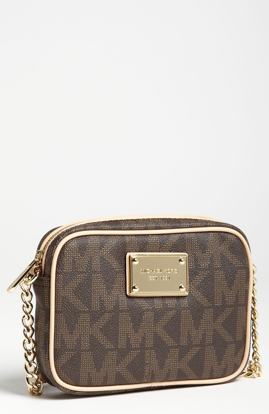 Michael Michael Kors Small Crossbody Bag in Brown (end of color list brown) | Lyst