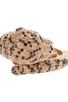 Roberto Cavalli Jeweled Panther Cuff Bracelet - Lyst