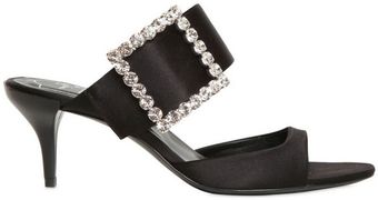 Roger Vivier 65mm Palace Satin Swarovski - Lyst