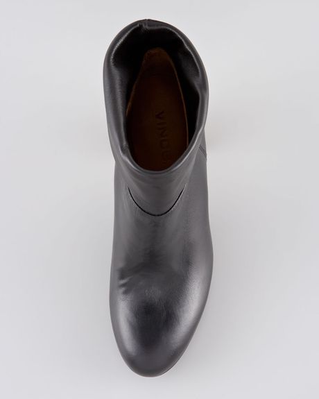 vince black ankle boots